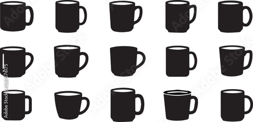Mug Vector Illustration – Ceramic Drinking Cup for Hot Beverages