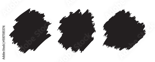 Black set paint, ink brush, brush strokes, brushes, lines, frames, box, grungy.Paint backgrounds and splatters.