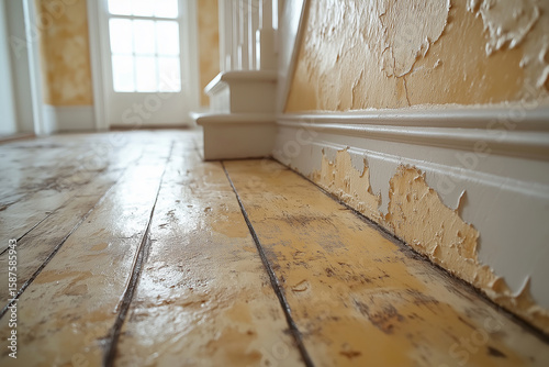 Illustration of mold in the house, spores that cause allergies.