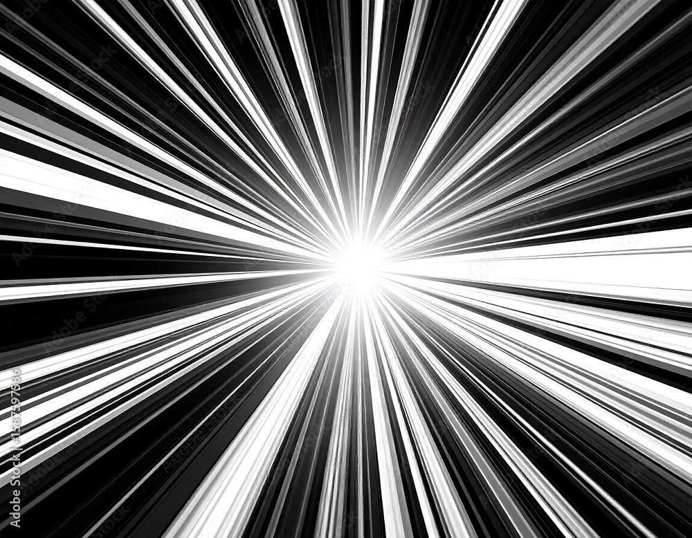 Obraz premium Abstract radiating lines