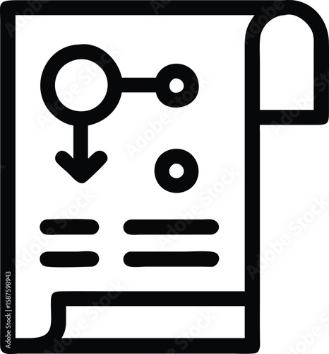 Document with process icon