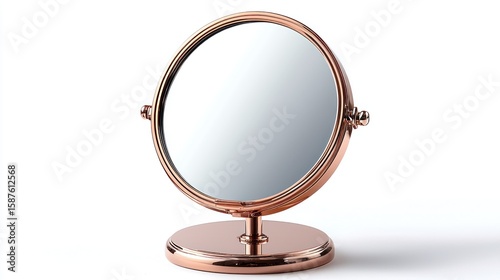 Rose gold vanity mirror