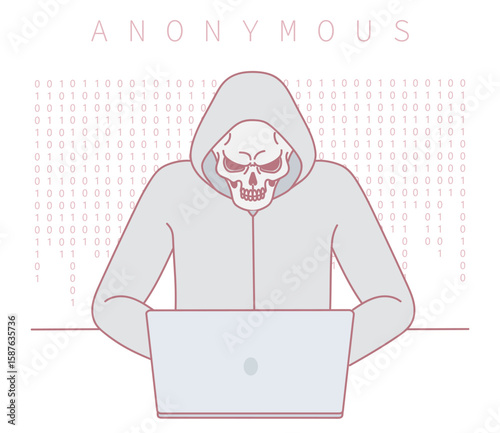 A mysterious hacker, cloaked in a hoodie, intently typing on a laptop, embodying the very essence of digital anonymity