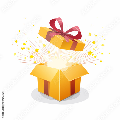 Surprise Open Gift Box, Exciting Holiday Present Reveal