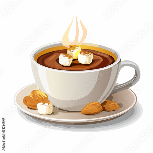 Hot Chocolate & Marshmallows, Delicious Festive Treat