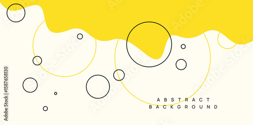 Modern background with line elements and dynamic shapes. Vector illustration.	