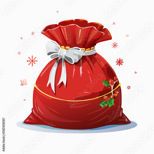 Festive Gift Sack, Overflowing Presents for Christmas