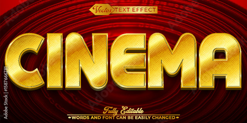  Classic and Dramatic Cinema Film Style Vector Editable Text Effect Template