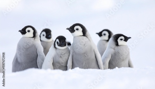 Penguin in Antarctica – Wild Antarctic Penguin in Icy Natural Habitat.
