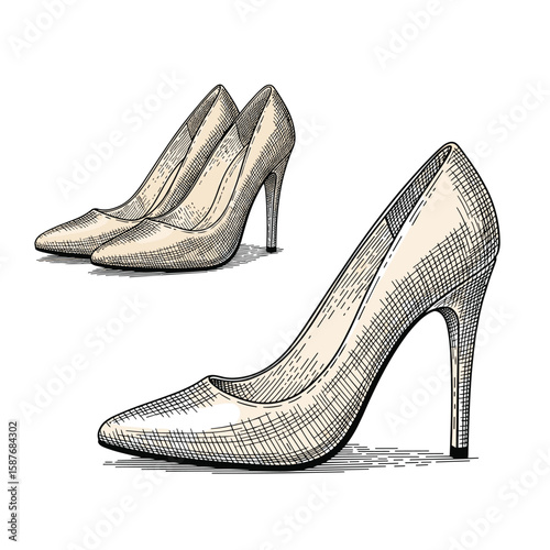 Elegant women's high heel shoes a classic fashion statement for every occasion