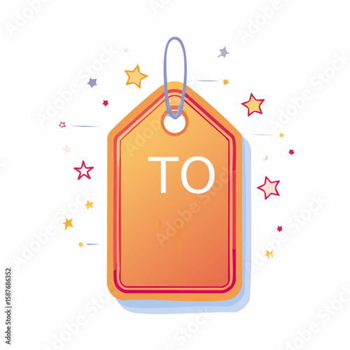 Festive Gift Tag, Blank To/From Christmas Label