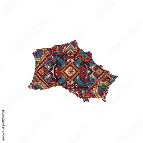 Intricate geometric carpet pattern embodying cultural heritage and traditional craftsmanship