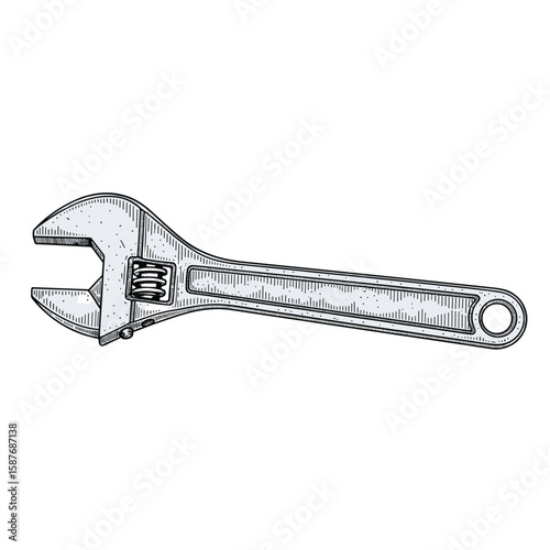 Adjustable wrench used for fastening and unfastening nuts and bolts with ease