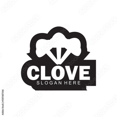 black and white clove logo