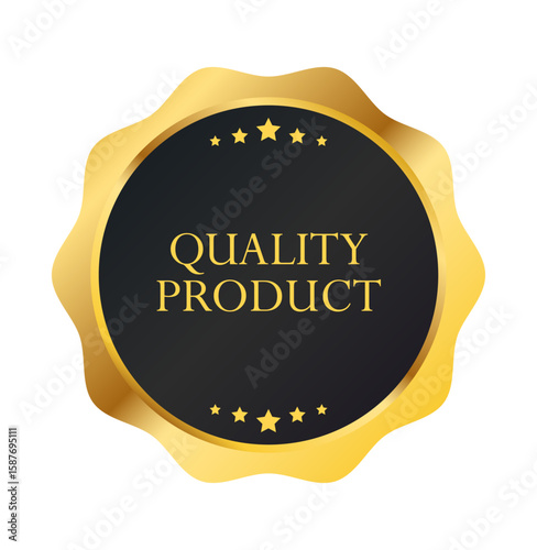 Quality Product Golden Seal: A sleek emblem featuring Quality Product set against a striking gold medallion, symbolizing top-tier quality.