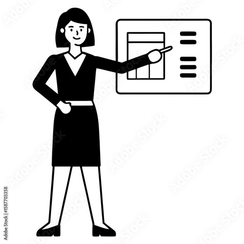 business woman with tablet