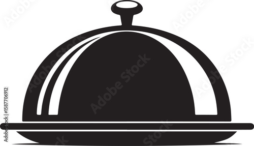 Black butter dish with domed lid and handle kitchenware serving dish