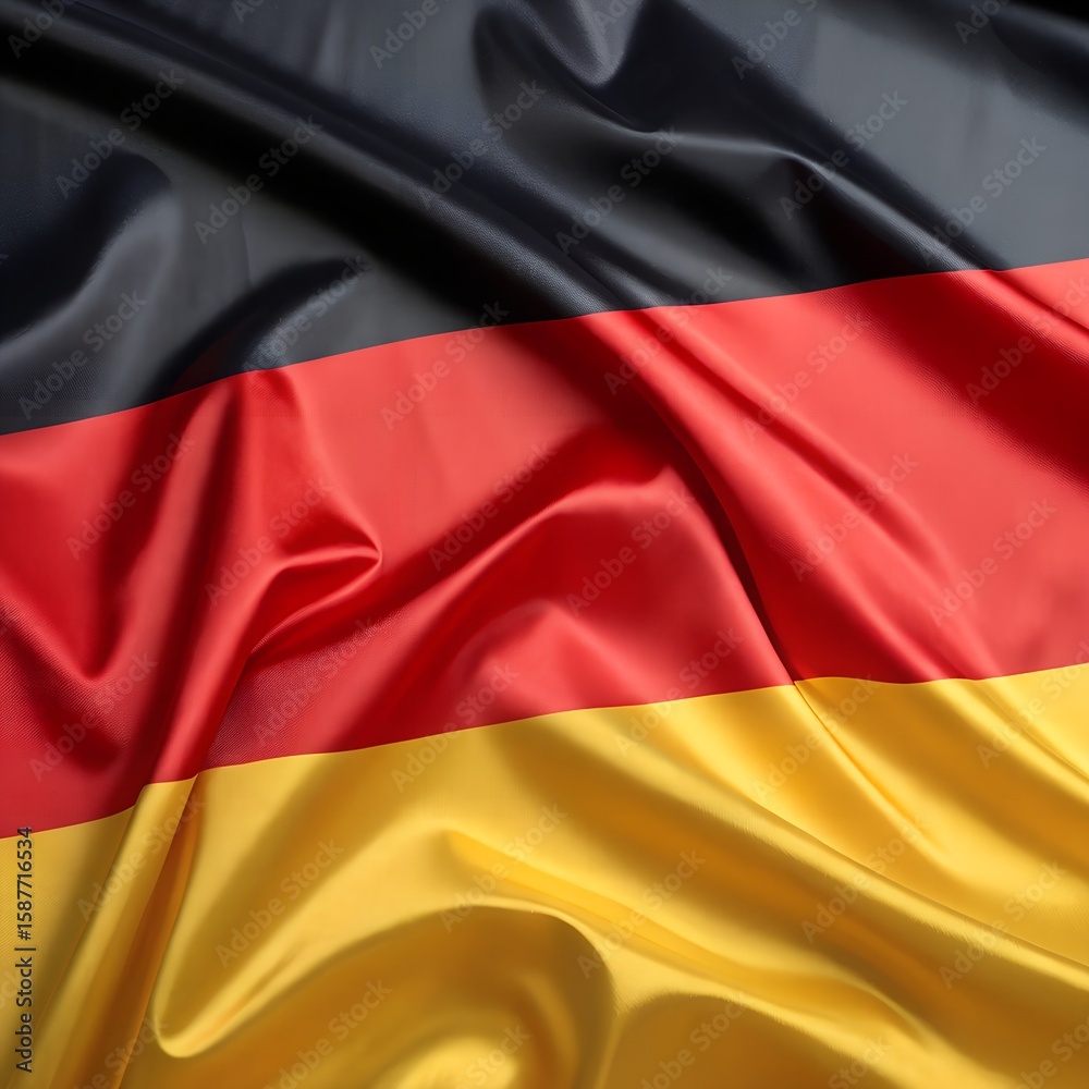 Fototapeta premium A close up of the german national flag