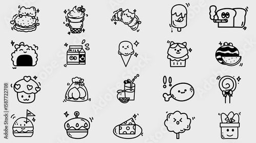 vector set of Foods
