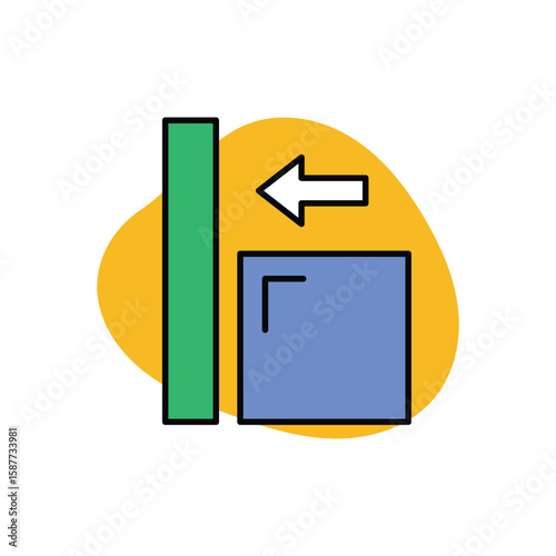 Alignment Icon vector stock illustration