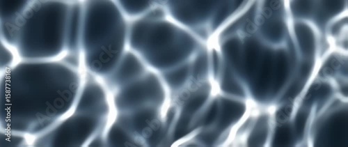 Wallpaper Mural Abstract Water Surface Caustics: Dynamic Light Patterns & Reflections Torontodigital.ca