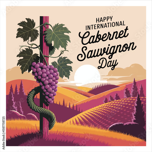 Celebrate the rich flavors of Cabernet Sauvignon with wine lovers worldwide today
