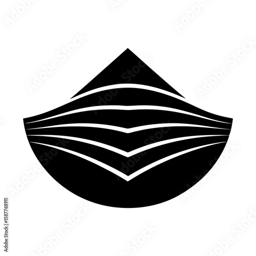 Abstract shape graphic design modern art vector illustration silhouette