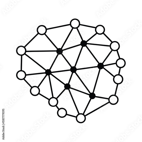 connected brain neural network ai technology concept 