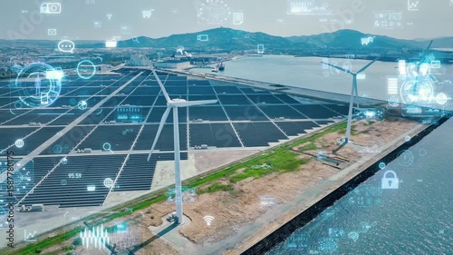 environment, sdgs, technology, gx, sx, green tech, wind power generation, solar power generation, renewable energy, industry, data, system, energy, power, power plant, smart, iot, cloud, real time, an