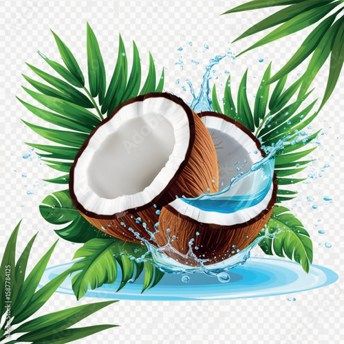 coconut on the beach