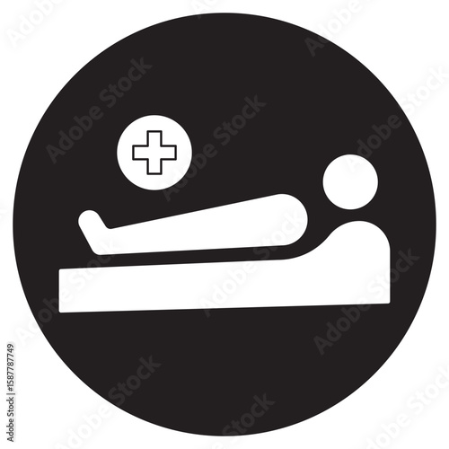 Patient icon, Patient-Centered Care Compassion at Every Step, Empowering Patients Through Better Healthcare, vector