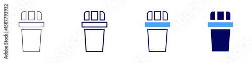 Delete subscription icon in 4 different styles. Thin Line, Line, Bold Line, Duotone. Duotone style. Editable stroke