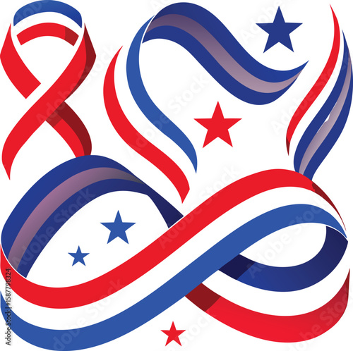 Stars and Stripes: British Union Jack flag symbol
