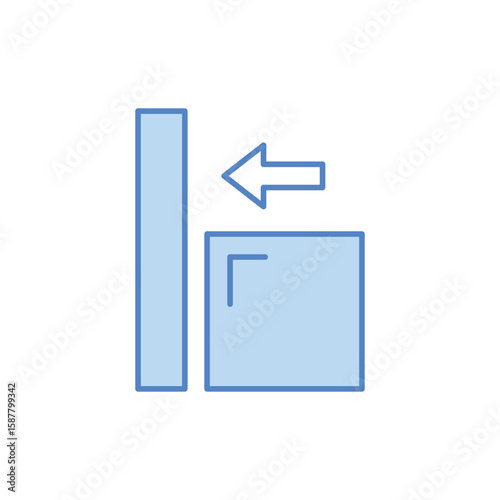 Alignment Icon vector stock illustration