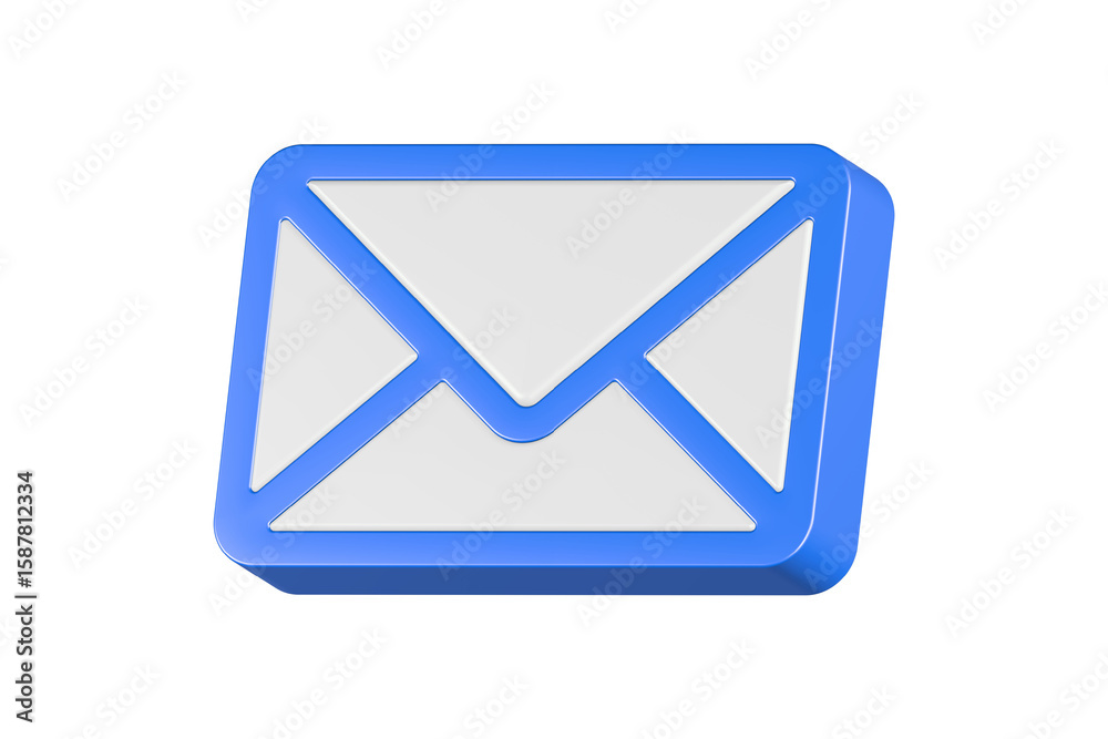 email send inbox 3d icon rendering blue color email send inbox 3d icon rendering blue color