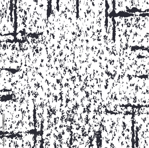 Texture in the form of torn spots, dirty dots and distorted stripes.