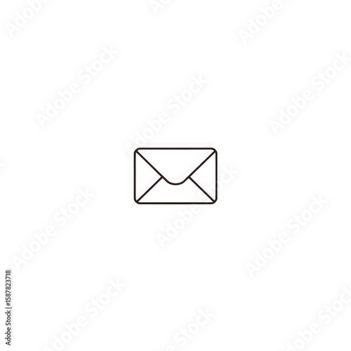 Free Download Line art mail icon with transparent background PNG and JPEG image for your business - GFXLoad