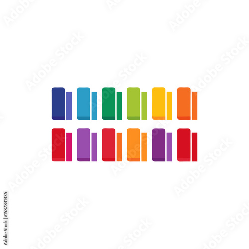 different spectral book icons set