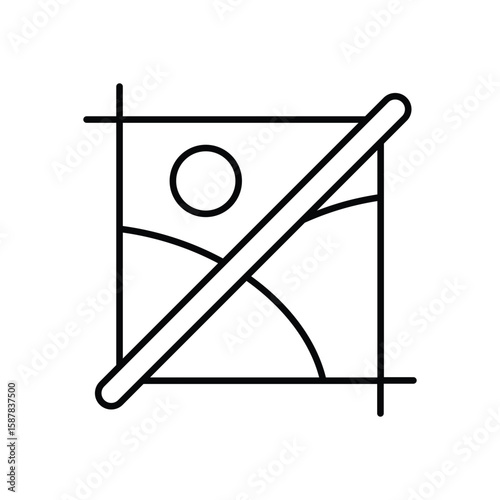 Crop Icon vector stock illustration