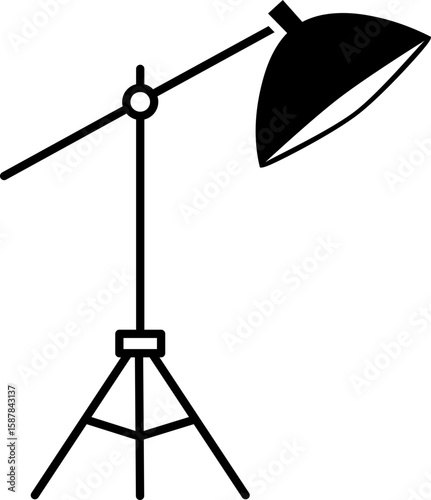  Studio Softbox Light on Tripod – Photography Equipment Icon