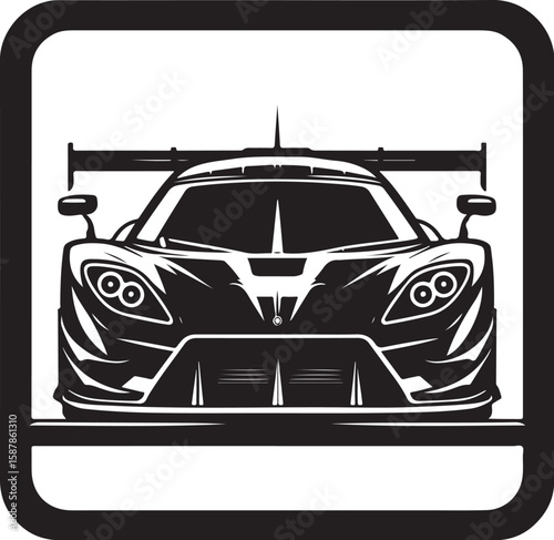 Simplified transport shape in white background