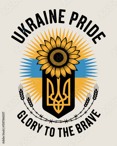 Ukraine Pride vector illustration