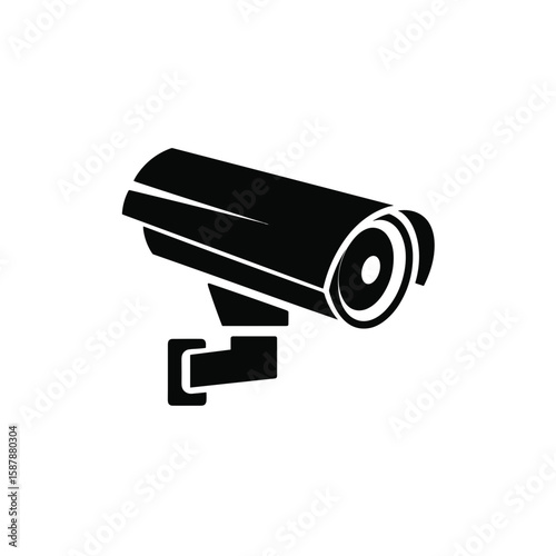 video surveillance clipart, icon, logo