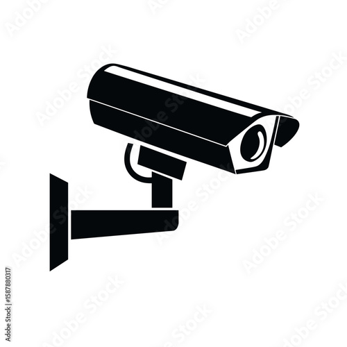 video surveillance clipart, icon, logo