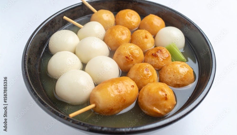 Japanese Oden Fishcake Soup Skewer Japanese Oden Fishcake Soup Skewer