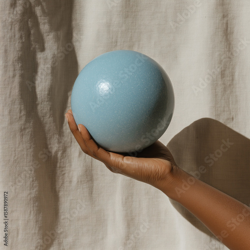 pilates blue ball 