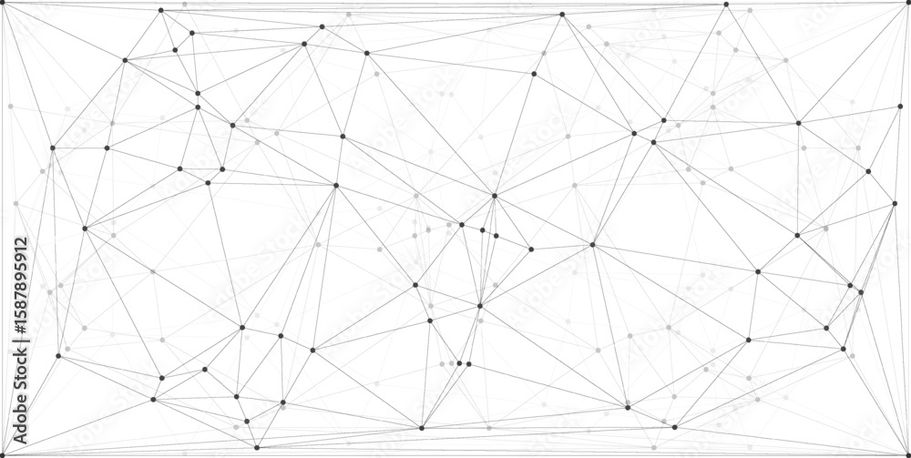 Fototapeta premium Geometric graphic background molecule and communication. Big data complex with compounds. Lines plexus, minimal array. Digital data visualization. Scientific cybernetic vector illustration