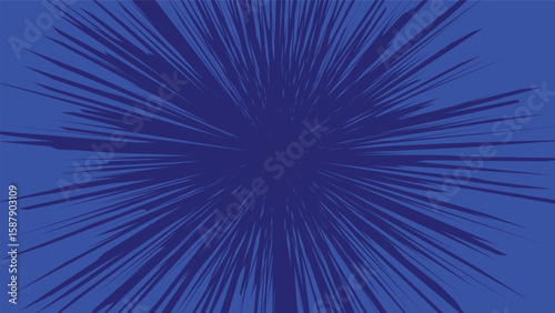 abstract blue exploding lines background 