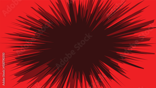 abstract red exploding lines background 