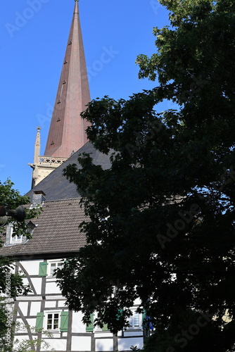Blick in die Altstadt von Unna im Ruhrgebiet